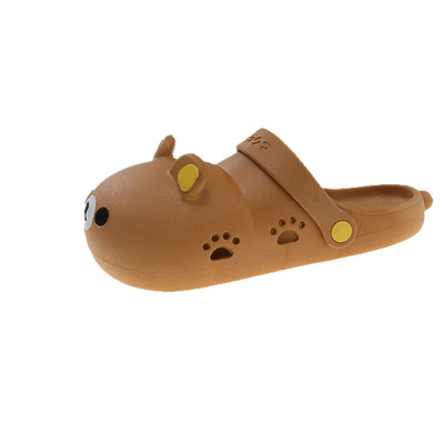 大头熊洞洞鞋时尚女孩轻松熊拖鞋