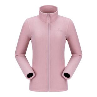 骆驼户外抓绒衣女摇粒绒外套冲锋衣内胆上衣春季薄绒徒步登山服男