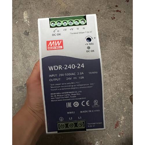 明纬开关电源WDR24024宽压输入稳定拍前询价下单