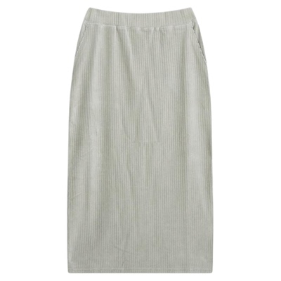 niko and ...半身裙女2026春季新款灯芯绒廓形高级气质长裙579975