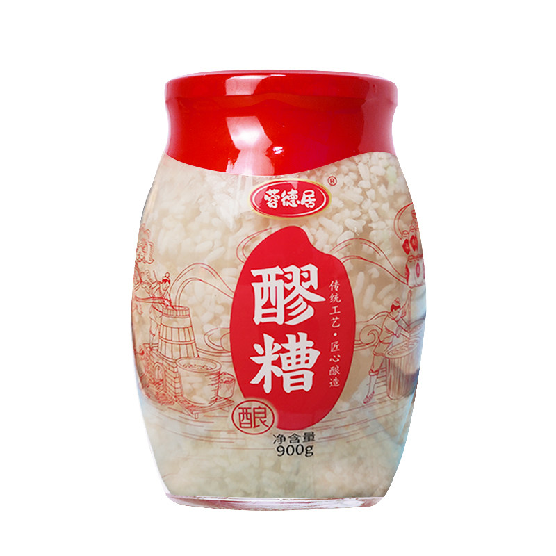 蓉德居四川醪糟900g米酒传统发酵原味甜酒酿低度米酒自酿甜糯米酒