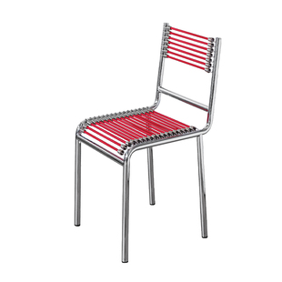 中古餐椅家用弹簧靠背椅网红复古椅小户型餐桌椅不锈钢设计师椅子