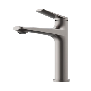 箭牌卫浴枪灰色半加高水龙头加长水嘴精铜面盆洗手盆冷热单孔龙头