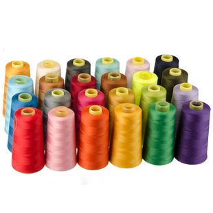 柳青牌高速缝纫机线402涤纶线  彩色缝衣细线 家用针线黑白短丝线