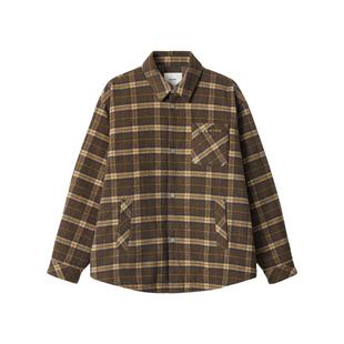 STARTER格纹棉服春秋新款保暖女款衬衫男休闲格子运动上衣外套