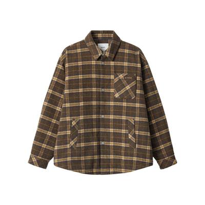 STARTER格纹棉服2025秋冬新款保暖女款衬衫男休闲运动上衣外套