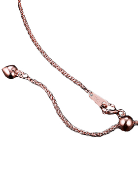 万能链长款925纯银女18k金玫瑰金