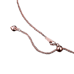 万能链长款 925纯银镀金项链女 镀18k金玫瑰金圆肖邦毛衣链单链