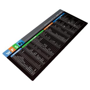 快捷键鼠标垫超大号办公wps excel  ps cad专业版滑鼠垫小号胶垫