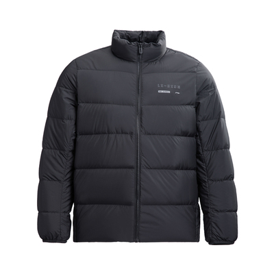 李宁男款羽绒服短款柔软立领保暖