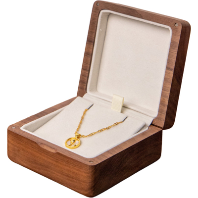 黑胡桃木项链盒手链吊坠首饰盒