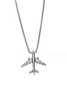 飞机项链长款情侣吊坠
