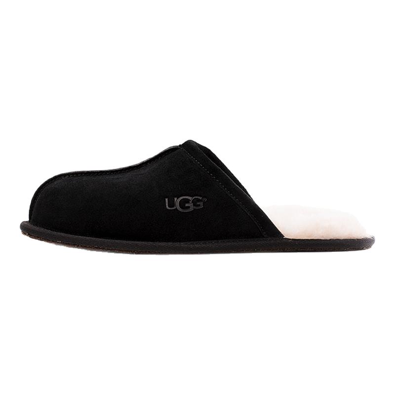UGG男士舒适保暖平底毛拖鞋