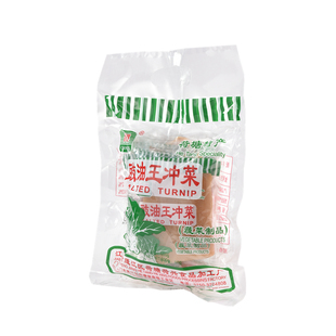 江门特产荷塘豉油王冲菜片600克 正宗头菜冲菜丝片酱腌菜大头菜