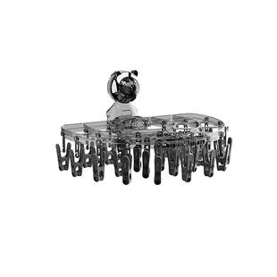 吸盘式折叠内衣袜子晾晒架阳台壁挂多夹子晾袜架防风晒袜子架神器