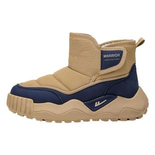 回力雪地靴男款冬季加厚保暖棉靴皮毛一体防水防滑抗寒东北大棉鞋