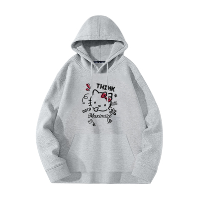 灰色连帽卫衣女2025新款爆款外套