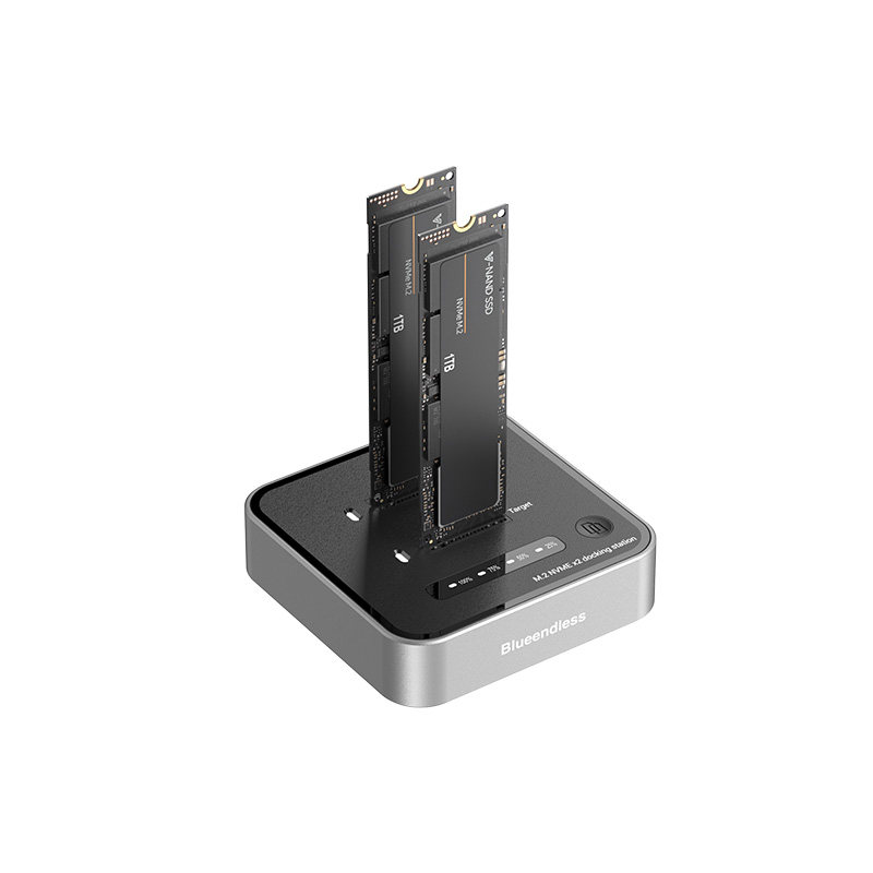 m.2克隆拷贝机nvme双盘位硬盘底座usb3.2固态硬盘脱机对拷读取器