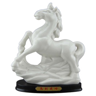 苏民峰旺桃花人缘陶瓷十二生肖摆件全套白瓷工艺品摆设家居现代