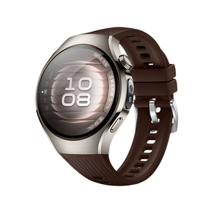 适用华为watch5手表带十周年官方原装同款新款46mm木星棕透气硅胶WATCH5智能专用无缝按键款男女秋冬运动系列