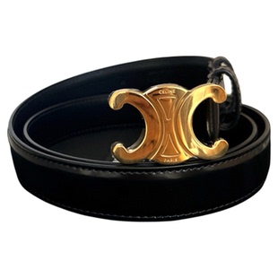 TBA柜板CELN凯旋门细皮带真皮女士复古黑色牛皮腰带奢侈品
