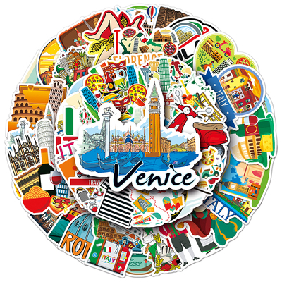100张意大利城市地标建筑贴纸