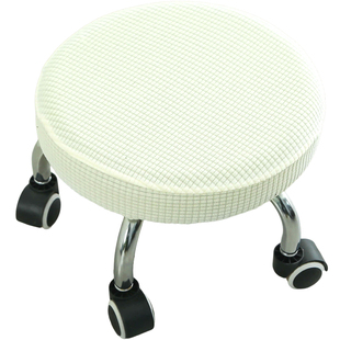 2025四季小圆形凳子套罩保护座面坐垫通用溜溜万向轮滑轮换鞋板凳