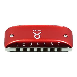 Babyfat十二星座款 7孔蓝调布鲁斯彩色初学口琴时尚挂饰BF