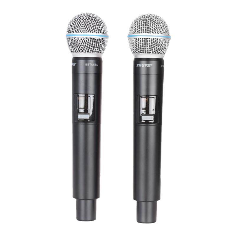 Shure/舒尔BETA58A一拖二手持无线麦克风K歌直播会议主持万能话筒
