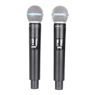 Shure/舒尔BETA58A一拖二手持无线麦克风K歌直播会议主持万能话筒