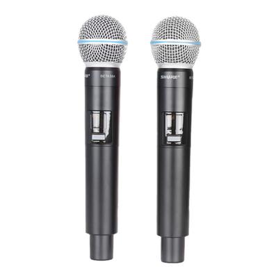 舒尔无线麦克风一拖二唱歌直播