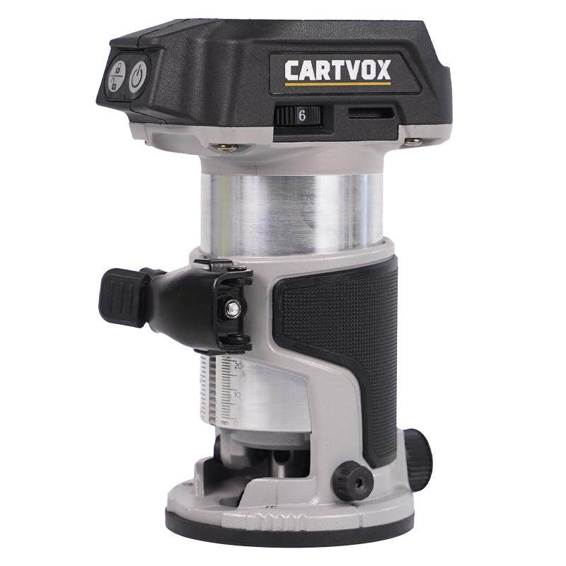 Cartvox无刷锂电修边机小锣机多功能木板铝塑板木工修边开槽机