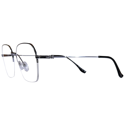 男潮克罗心眼镜框超轻半框钛架