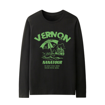 NASA SEVENTEEN同款长袖T恤女秋季2025新款宽松休闲纯棉衣服体恤