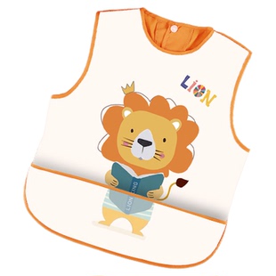 宝宝吃饭的围兜儿童3岁以上幼儿园罩衣夏季婴儿辅食无袖饭兜防水