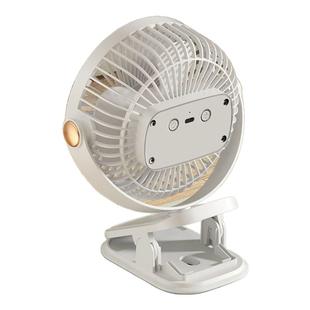 学生宿舍床头上小型挂夹式电风扇家用卧室迷你大风力静音桌面电扇