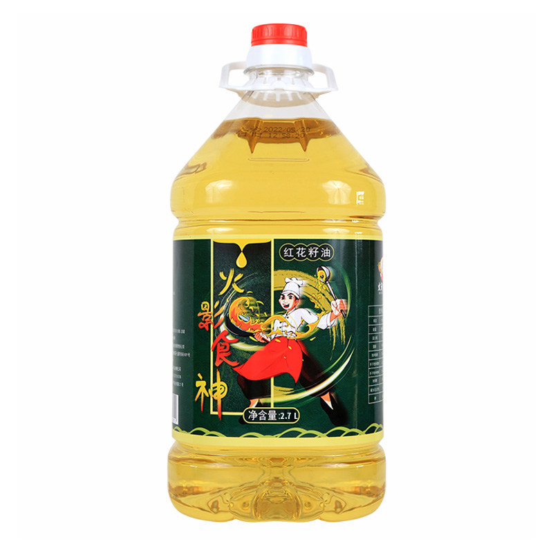 确珍园纯红花籽油家用油凉拌炒菜