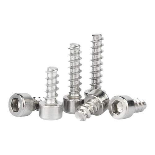 304不锈钢圆柱头内六角平尾自攻螺钉 杯头内六角平尾螺丝M2M3M4M5