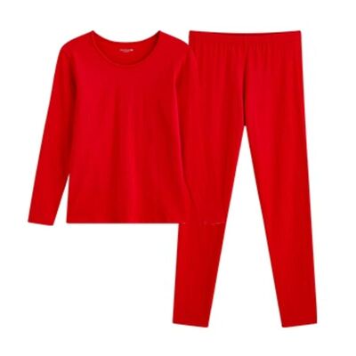 雅鹿本命年保暖内衣套装男女纯棉