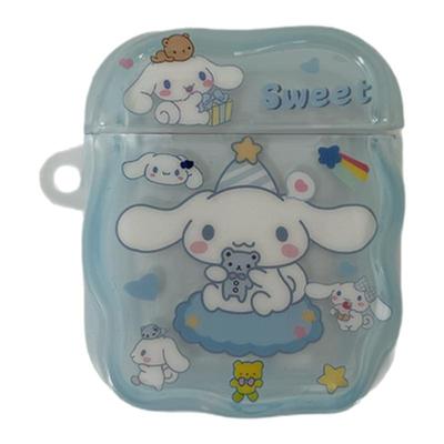 卡通蓝色涂鸦玉桂狗苹果耳机壳