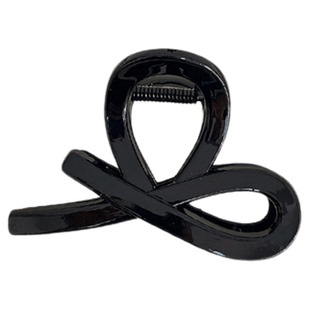 简约蝴蝶结半扎发抓夹女气质高级感发夹后脑勺盘发小号鲨鱼夹头饰