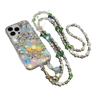 Luxury Diamond Butterfly Peony Flower Phone Case for iPhone 17 16 Pro Max 17Pro Air Rhinestone Cover