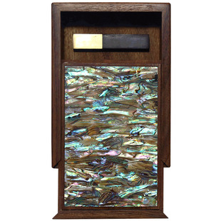 赋比兴 国家非遗 镶嵌螺钿收纳盒 印章盒 精品漆器文房四宝 复古中国风创意桌面办公室收纳摆件个性书画用品