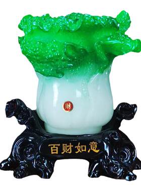 树脂笔筒中式摆件办公桌