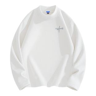 马克华菲打底衫男款秋冬德绒半高领男生上衣双面保暖男士长袖T恤X