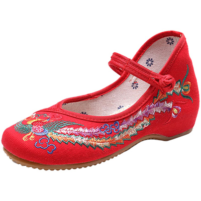 女内汉服旗袍民族风广场舞布鞋