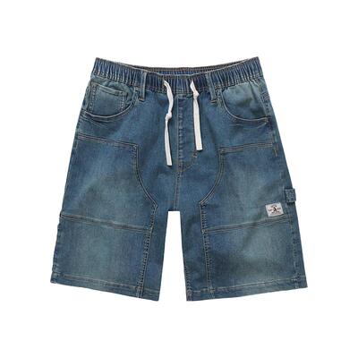 ABLE JEANS【木匠大短裤】新款男士潮流超宽松牛仔工装短裤