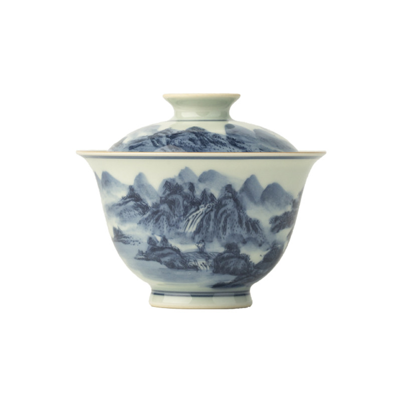 三勤堂陶瓷茶具青花山水