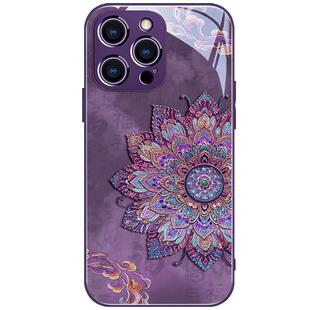敦煌风花朵苹果17promax手机壳防摔iPhone16复古15pro民族风14promax高端ip13金属漆plus保护套12p超薄耐脏11
