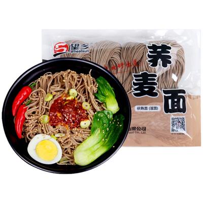 荞麦鲜面生湿面400g低脂杂粮